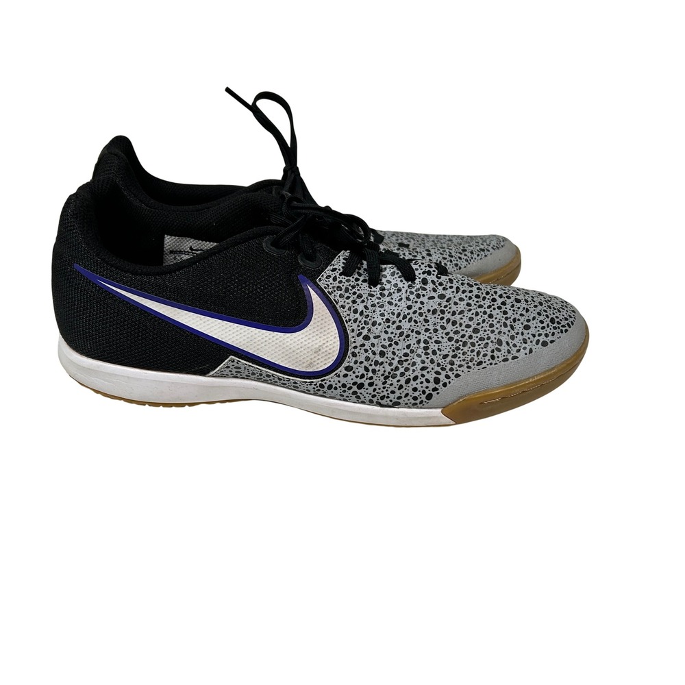 Nike MagistaX Finale IC Men's 8.5 Grey Black Safari Print Shoes Sneakers Soccer